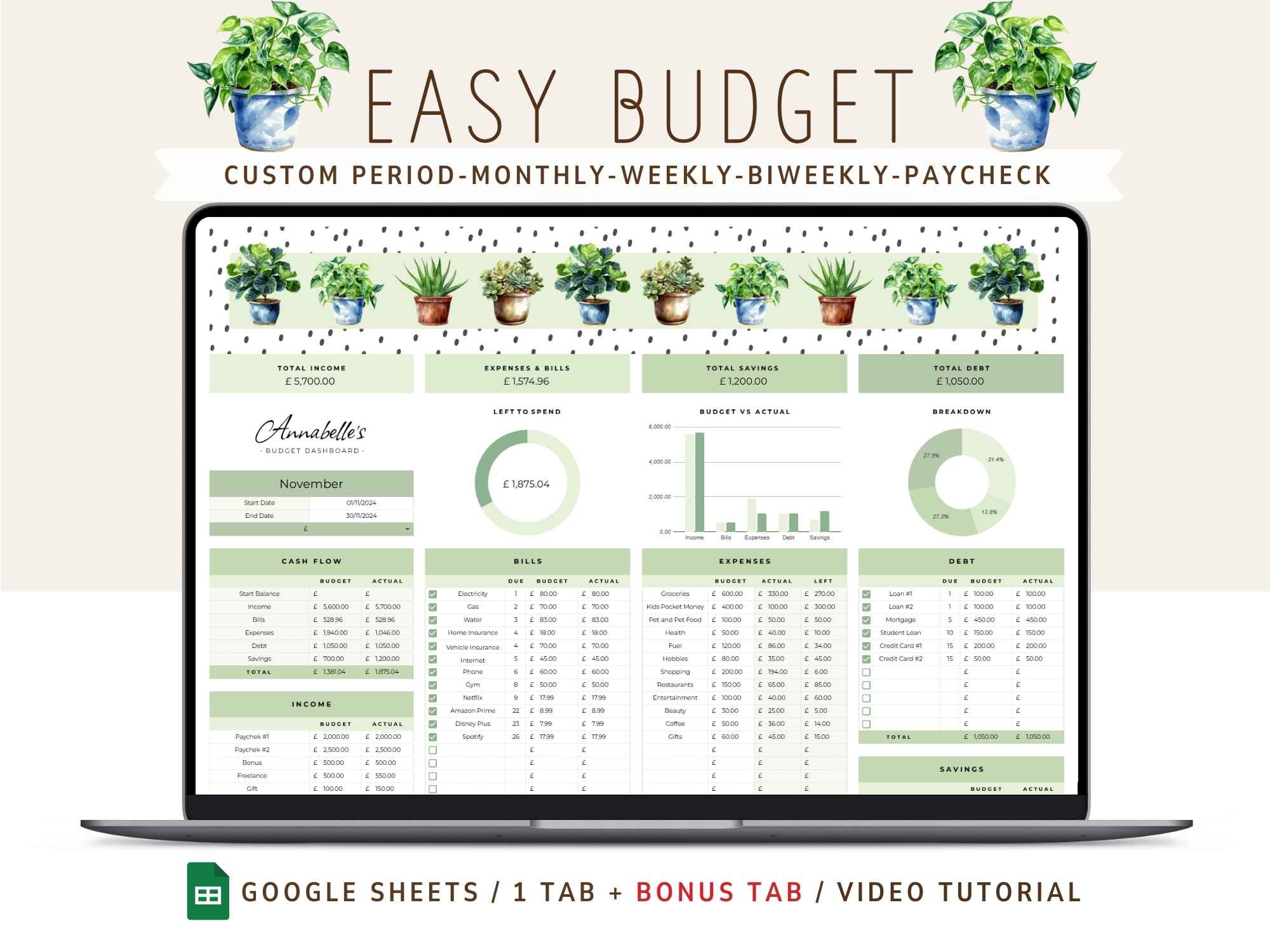 Easy Budget - Mint Plant