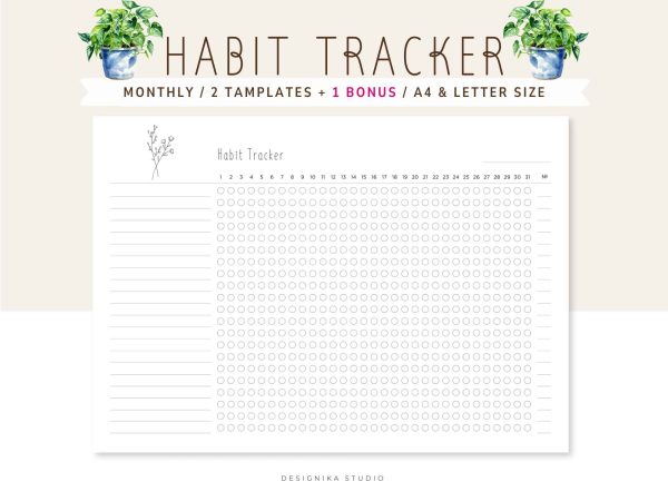 Minimalism Habit Tracker